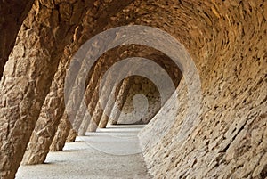 Park Guell in Barcelone, Spain photo